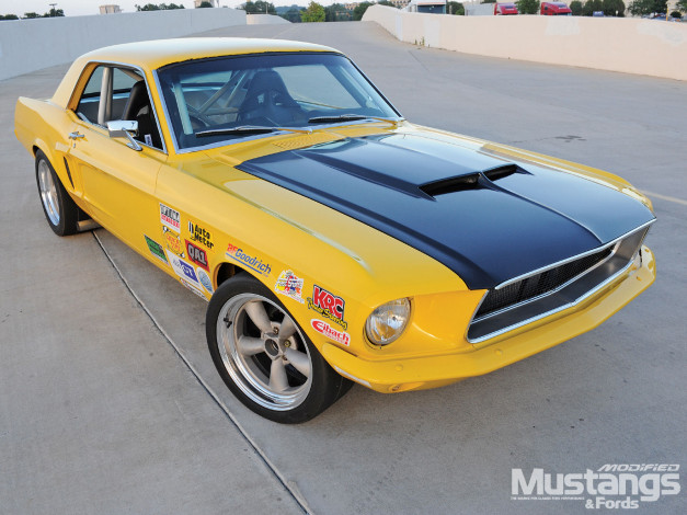 Обои картинки фото 1968, ford, mustang, coupe, автомобили