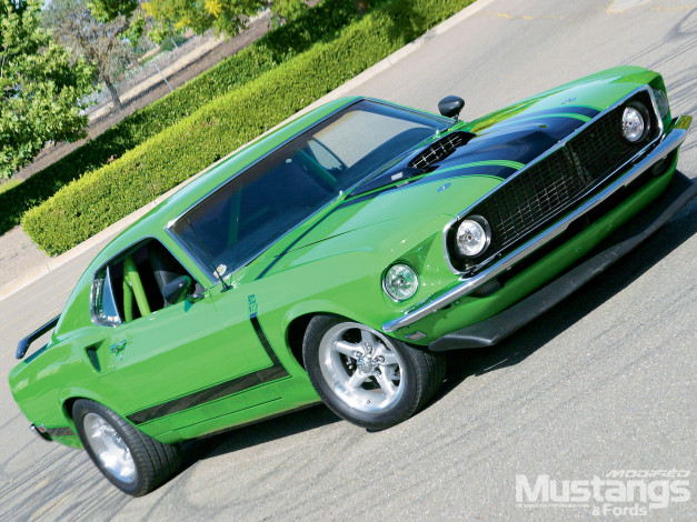 Обои картинки фото 1969, ford, mustang, mach, автомобили