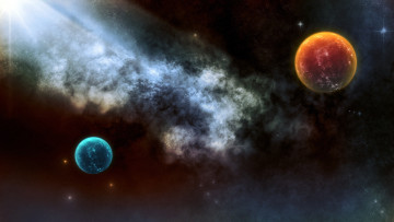 Картинка космос арт планеты