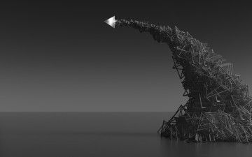 Картинка 3д графика abstract абстракции линии триугольники