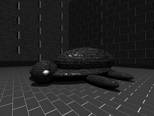 Обои картинки фото 3д, графика, animals, животные, фракталы, черепаха