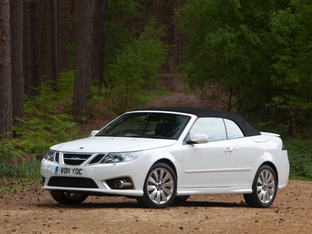 Обои картинки фото saab, griffin, convertible, uk, spec, автомобили