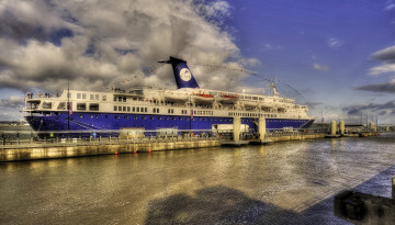 Картинка ocean countess корабли лайнеры лайнер причал