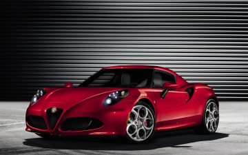 Картинка alfa romeo 4c автомобили италия fiat group