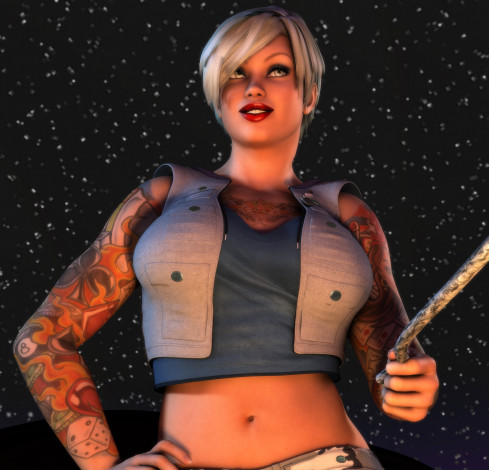 Обои картинки фото 3д графика, люди , people, девушка, взгляд