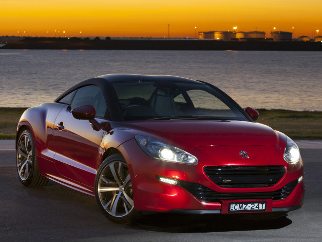 Обои картинки фото автомобили, peugeot, красный, -spec, rcz, au