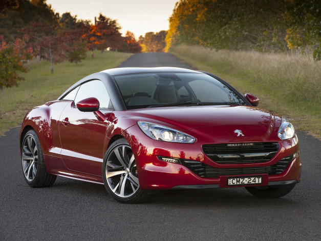 Обои картинки фото автомобили, peugeot, красный, -spec, rcz, au