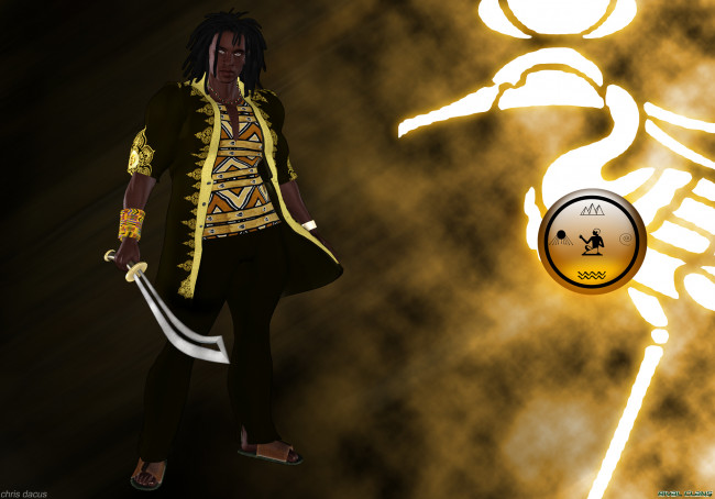 Обои картинки фото 3д графика, фантазия , fantasy, мужчина, меч