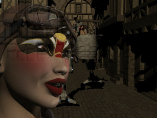 Картинка 3д+графика фантазия+ fantasy мираж взгляд фон девушка