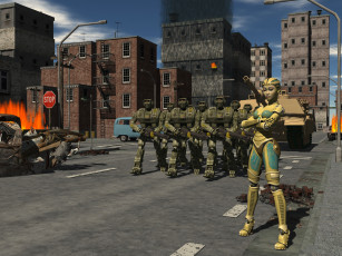 Картинка 3д+графика существа+ creatures роботы фон взгляд халк танк