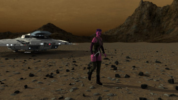 Картинка 3д+графика существа+ creatures халк космический корабль планета