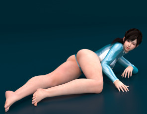 Картинка 3д+графика аниме+ anime взгляд девушка фон