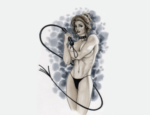 Картинка рисованное люди плеть взгляд фон девушка