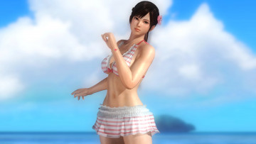 обоя 3д графика, аниме , anime, девушка, фон, взгляд