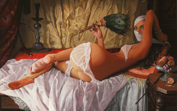 Картинка рисованное люди девушка