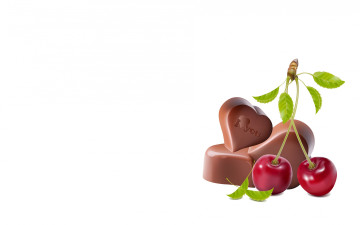 Картинка рисованное минимализм конфеты вишня