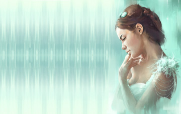 Картинка рисованное люди девушка