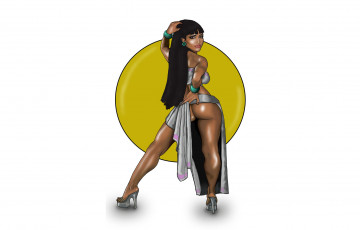 Картинка рисованное люди фон взгляд девушка