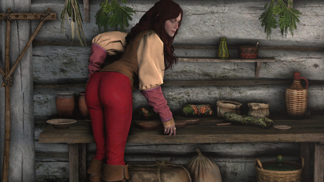 Обои картинки фото 3д графика, фантазия , fantasy, взгляд, фон, девушка