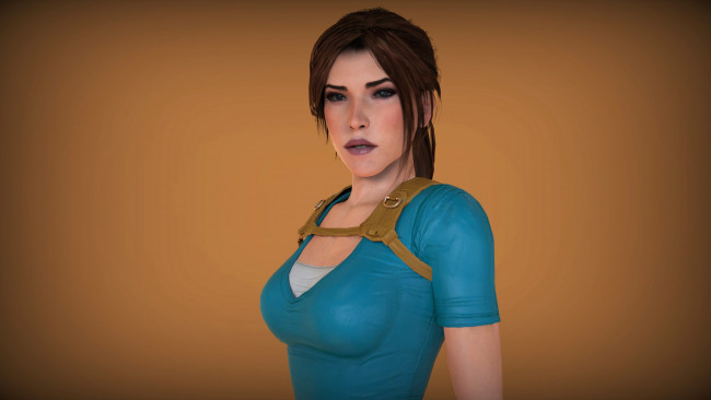 Обои картинки фото 3д графика, люди , people, взгляд, девушка, фон