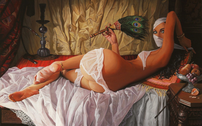 Обои картинки фото рисованное, люди, девушка