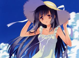 Картинка аниме unknown +другое девушка взгляд фон