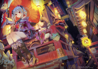 Картинка аниме idolm@ster девушка взгляд фон