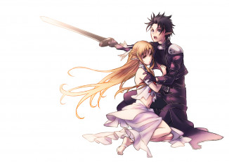 Картинка аниме sword+art+online пара