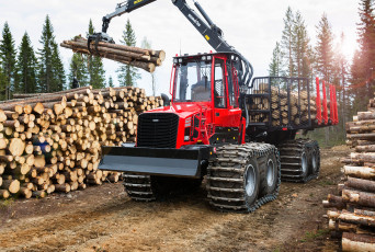 Картинка техника лесоповалочная+техника komatsu