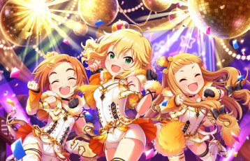 Картинка аниме idolm@ster фон девушки взгляд