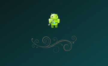 Картинка компьютеры android логотип фон