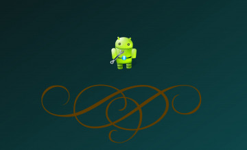 Картинка компьютеры android логотип фон