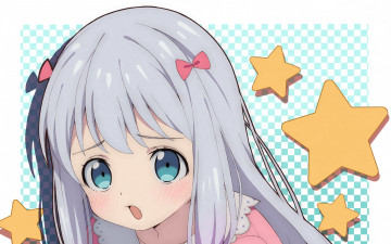 Картинка аниме eromanga-sensei фон взгляд девушка