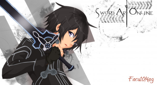 Обои картинки фото аниме, sword art online, кирито
