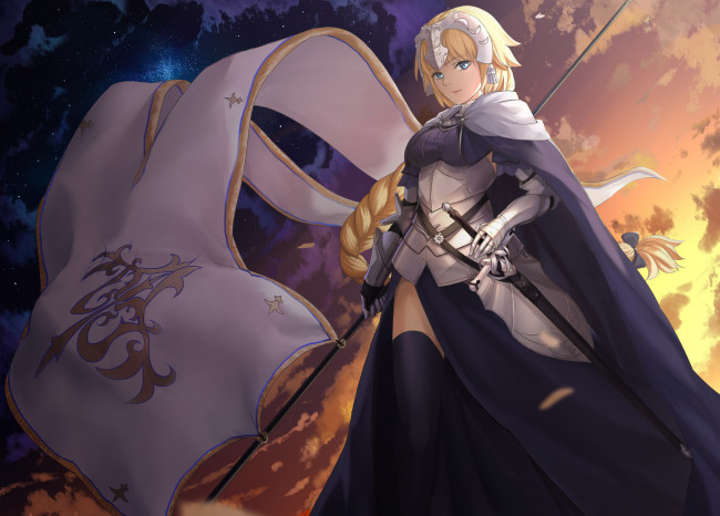 Обои картинки фото аниме, fate, stay night, joan, alter