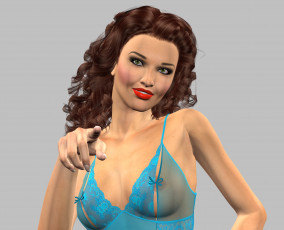 Картинка 3д+графика люди+ people фон взгляд девушка