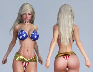 обоя 3д графика, люди , people, фон, взгляд, девушка