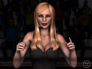 Картинка 3д+графика люди+ people девушка фон взгляд