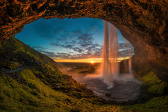 Картинка природа водопады простор