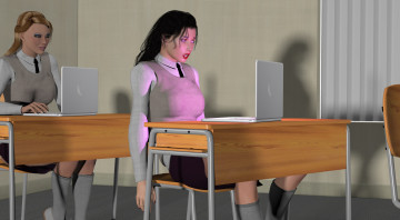 Картинка 3д+графика люди+ people взгляд девушка фон