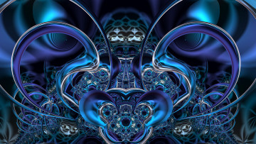 Картинка 3д+графика фракталы+ fractal фон цвета узор