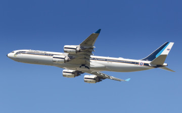 Картинка airbus+a340-500 авиация пассажирские+самолёты авиалайнер