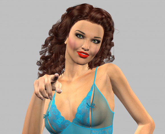 Обои картинки фото 3д графика, люди , people, фон, взгляд, девушка