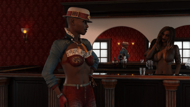 Обои картинки фото 3д графика, люди , people, фон, взгляд, девушка