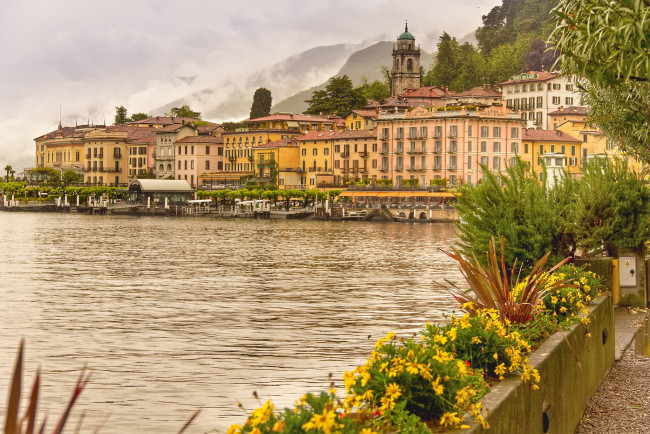 Обои картинки фото bellagio,  lake como,  italy, города, - панорамы, простор