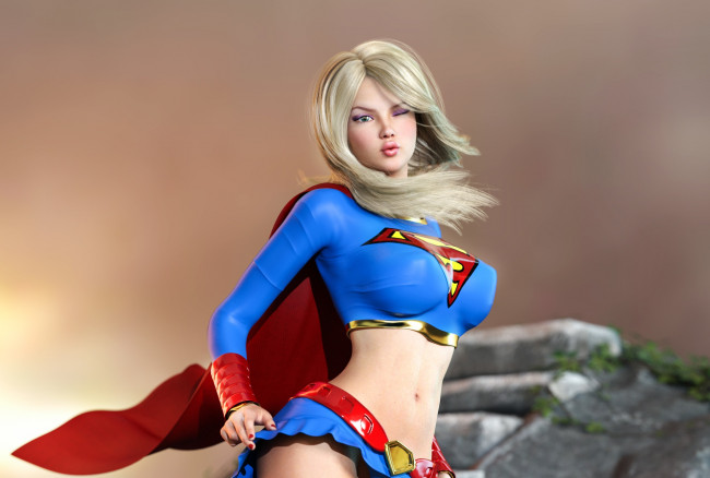 Обои картинки фото 3д графика, фантазия , fantasy, фон, взгляд, девушка