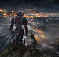 Картинка фэнтези люди samurai armor