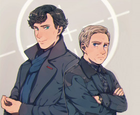 Картинка sherlock+bbc рисованное кино sherlock bbc