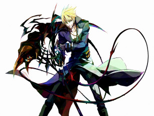 Картинка аниме 07+ghost коса скелет zehel парень