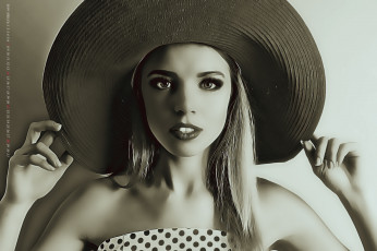 Картинка календари компьютерный+дизайн 2019 calendar женщина взгляд лицо девушка шляпа